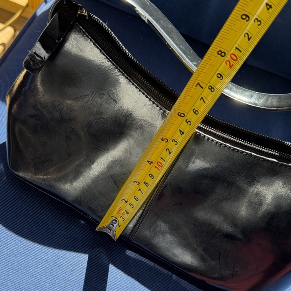Alfani Glossy Black Shoulder Bag - Picture 9 of 9